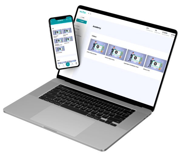 XCITE su laptop e smartphone